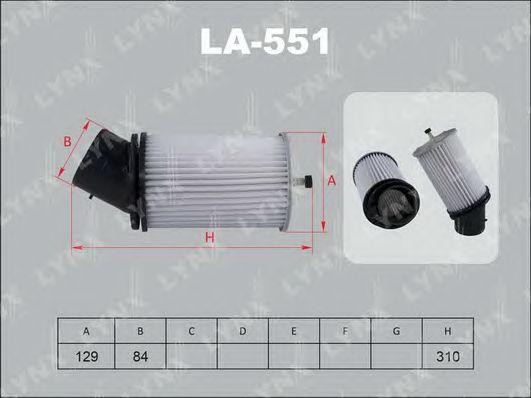 Фильтр воздушный HONDA Integra (97-) LYNX LA-551 LYNXAUTO
