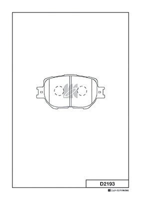 Новый артикул D2193H Колодки тормозные дисковые пер. Toyota Altezza 98-,Mark II  D2193 MK KASHIYAMA