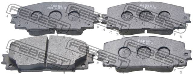 колодки дисковые передние!\ Toyota Prius 1.8 Hybrid 09>, Lifan X50 14-19 0101-NSP130F FEBEST