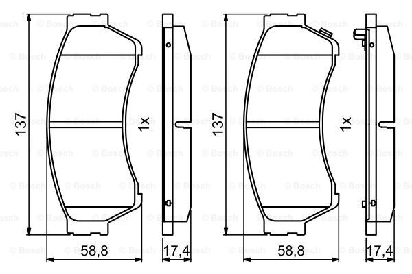 MAZDA 6 2007> 0 986 494 860 BOSCH