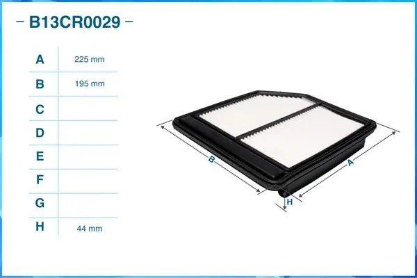 Фильтр воздушный B13CR0029 B13CR0029 CWORKS