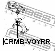 Сайлентблок задн опоры двигателя CHRYSLER VOYAGER V 2007- CRMB-VOYRR CRMB-VOYRR FEBEST