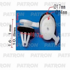 RANGE ROVER SPORT (2005-2012) Клипса обшивки стойки лобового стекла P371209 PATRON