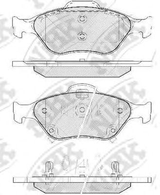 Колодки тормозные TOYOTA Yaris (06-) (1.0/1.3/1.5) передние (4шт.) NIBK PN1839 NIBK