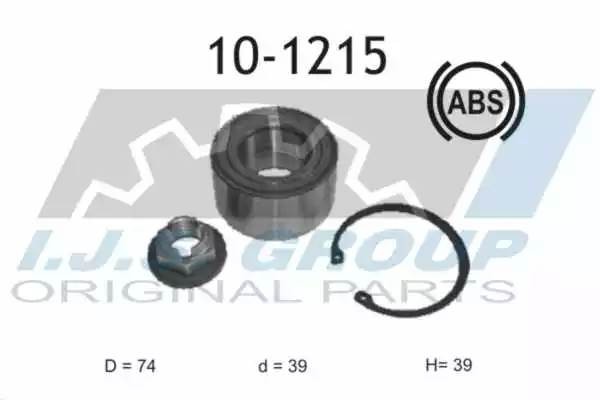 к-кт подшипника ступицы! передней ABS\ Ford Tourneo/Connect 1.8 02> 101215 IJS GROUP