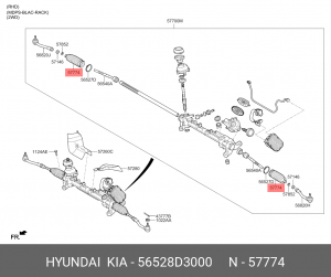 Пыльник 56528-D3000 56528D3000 HYUNDAI KIA