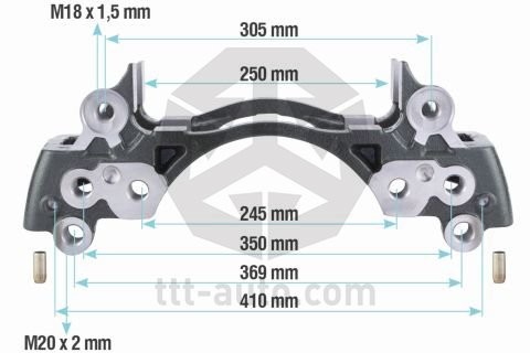 держатель скобы диск. тормоза! 6отв. 22.5' Meritor \ Elsa225, Volvo, RVI 20305 TTT AUTO