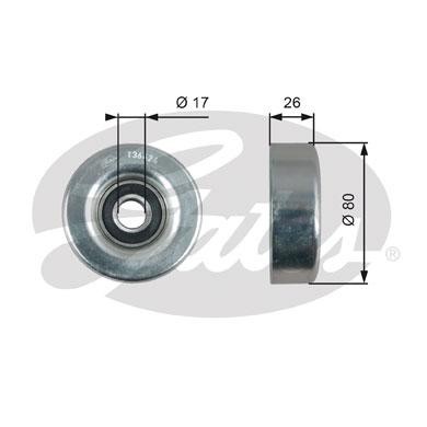 Ролик обводной ремня поликлинового T36424 (7803-21524) T36424 GATES