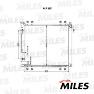 Радиатор (паяный) LEXUS RX 330 (03-07) 3.3 (бачки металические) ACRB171 ACRB171 MILES