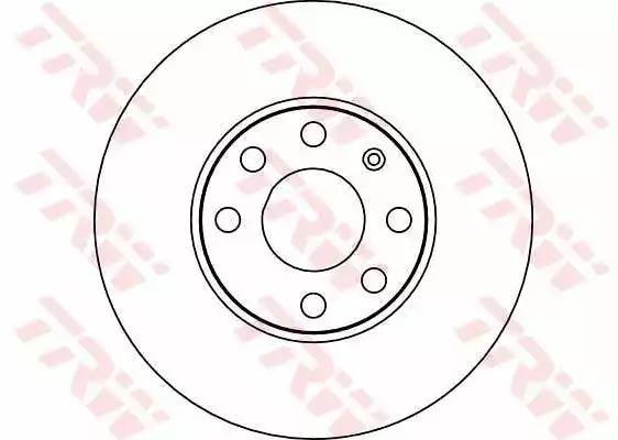 DF4042 диск тормозной передний!\ Opel Astra 1.4-1.7TD 98> DF4042 TRW