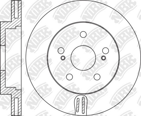 Диск тормозной TOYOTA Allion (07-) передний (1шт.) NIBK RN2074 NIBK