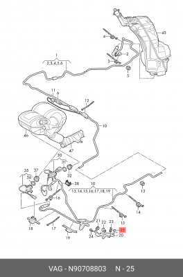 Гайка, пластинчатая  N90708803 N 907 088 03 VAG