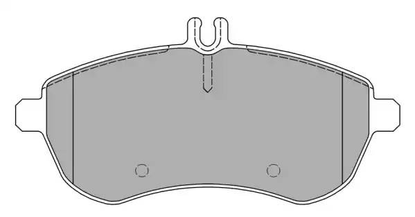 колодки дисковые передние!\ MB W204 1.8-2.3 07> FBP1571 FREMAX