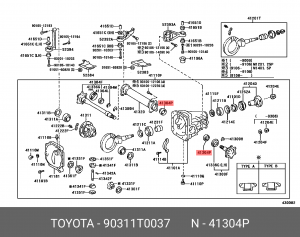 САЛЬНИК 90311-T0037 90311-T0037 TOYOTA