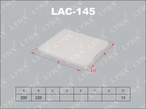 Фильтр салона LAC-145 LYNXAUTO