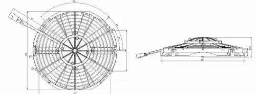 74315011 Вентилятор кондиционера нагнетательный D=255/289 24В 74315011 KORMAS