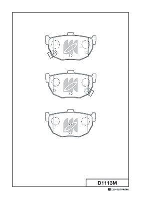 Замена на D1113MH Колодки торм. диск. HYUNDAI ELANTRA 00-, LANTRA 90-00, KIA CER D1113M MK KASHIYAMA