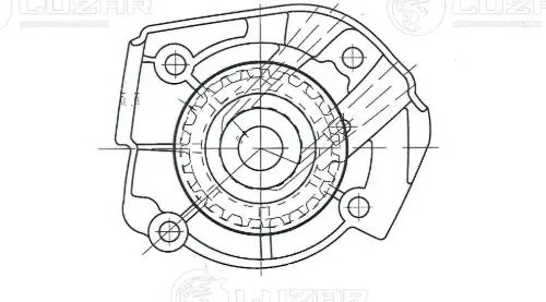 Насос водяной для ам Fiat Albea (03-) 1.4i (LWP 1661) LWP 1661 LUZAR