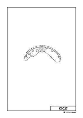 K0027 колодки тормозные барабанные!\ Daihatsu Cuore VI/Move/Sirion K0027 MK KASHIYAMA
