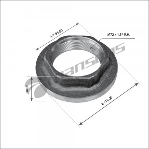 Гайка осевая правая SCHMITZ 600.127 MANSONS