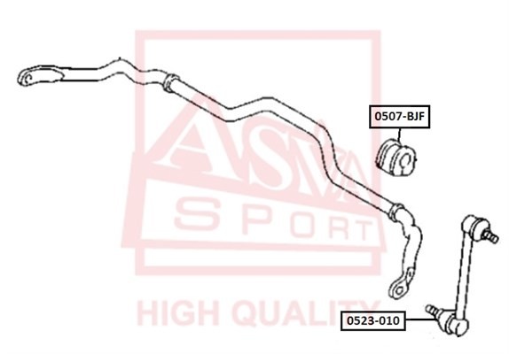 ВТУЛКА ПЕРЕДНЕГО СТАБИЛИЗАТОРА D20 MAZDA 0507BJF 0507-BJF ASVA