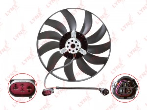 Вентилятор VW Golf (03-08) AUDI A3 (03-12) SKODA Octavia (04-) охлаждения радиат RF1660 LYNXAUTO