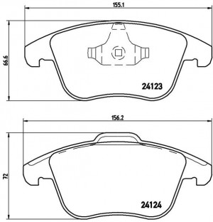 Колодки тормозные P44020 P44020 BREMBO