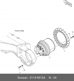 2114-9012A Шайба ZU-002030 21149012A DOOSAN