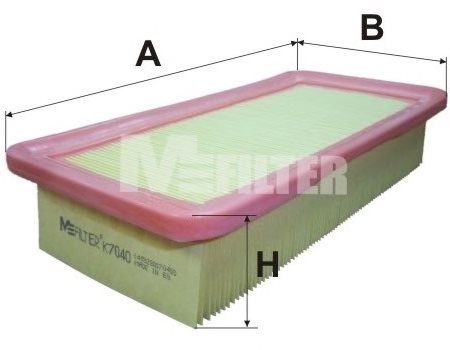 фильтр воздушный!\ Hyunda Accent, KIA Rio 1.4/1.6 16V 05> K7040 MFILTER AUTOMOTIVE FILTERS