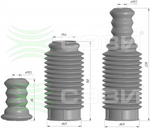 Пыльник амортизатора передней подвески SKODA OCTAVIA, FABIA; VW: POLO, GOLF 6137-8419 SEVI