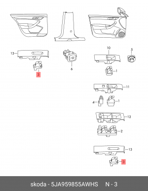 RAPID (2013>) 5JA 959 855 A WHS VAG