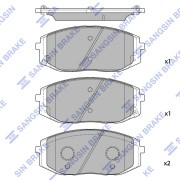 Колодки тормозные передние SP4509 SP4509 SP4509 SANGSIN
