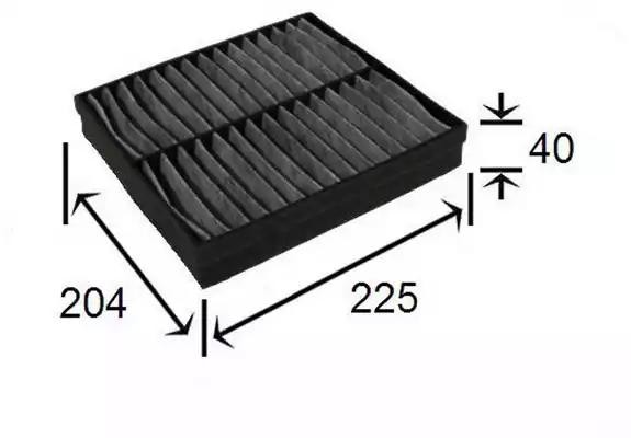 фильтр салона!угольный\MB W163 all 98-05 AC0105C JS ASAKASHI