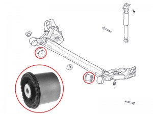 Сайлентблок задней балки HYUNDAI CRETA 16- ST-55160-M0000 ST55160M0000 SAT
