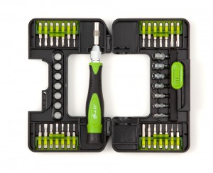 Отвертка цанговая для точных работ с набором бит 1/8" 28мм 37 предм /ДЕЛО ТЕХНИК 786137 DELO TEHNICI