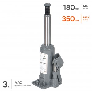 Домкрат бутылочный 3т S (MIN - 180 мм, MAX - 350 мм) (AJ-B-03S) AJ-B-03S AIRLINE