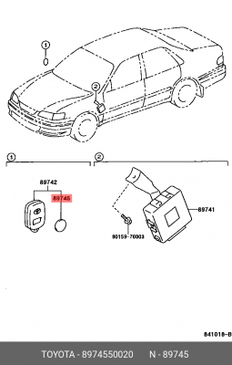 89745-50020 Элемент Питания TOYOTA 89745-50020 TOYOTA