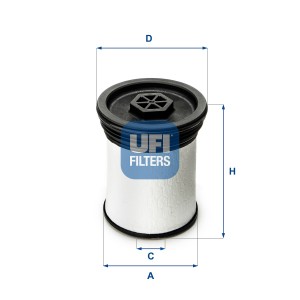 Фильтр топливный дизельный JEEP GRAND CHEROKEE 3.0CRD 11- 26.019.01 26.019.01 UFI
