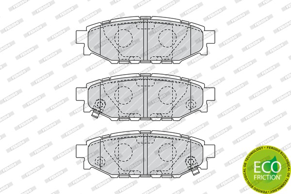 Колодки тормозные, задние FDB1947 FERODO