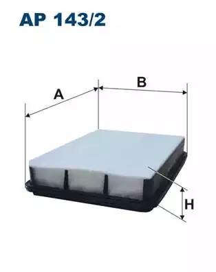 Фильтр воздушный TOYOTA Land Cruiser Prado (02-) (3.0 D) FILTRON AP1432 FILTRON