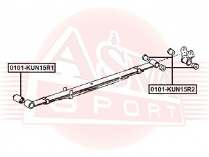 САЙЛЕНТБЛОК TOYOTA 0101KUN15R2 0101-KUN15R2 ASVA