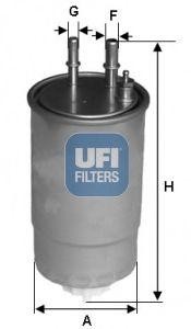 Фильтр топливный дизельный CITROEN JUMPER III 3.0HDI 7/12- 24.ONE.0B 24.ONE.0B UFI