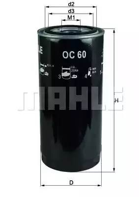 Фильтр КПП OC60 MAHLE KNECHT