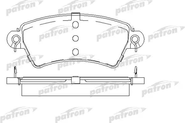 Колодки тормозные дисковые передн CITROEN: XSARA 97-00, XSARA Break 97-05, XSARA PBP1370 PATRON