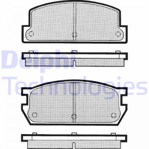 LP571 колодки дисковые з.\ VW Golf/Passat 1.6-2.8/1.9TDi 88-99 LP571 DELPHI