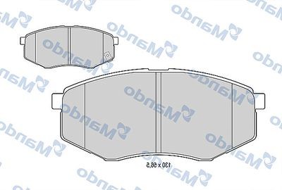 Колодки тормозные HYUNDAI Sonata YF (10-) передние (4шт.) MANDO MBF015553 MANDO