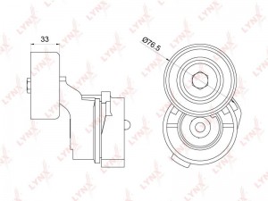 Натяжитель приводного ремня PT-3220 LYNXAUTO