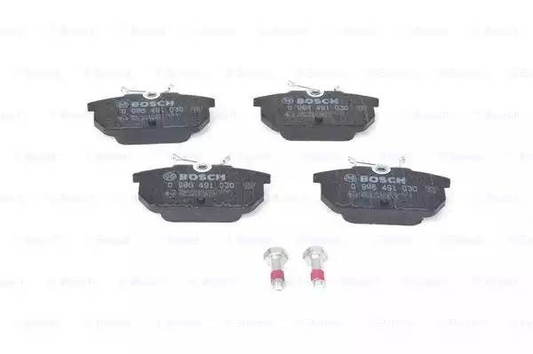 Колодки тормозные FIAT Punto задние (4шт.) BOSCH 0 986 491 030 BOSCH