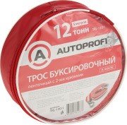 трос буксировочный! ленточный с крюками, 12т, 5м, сумка\ TRL1201 AUTOPROFI