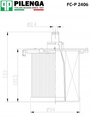 Фильтр тонкой очистки топлива ГАЗ-3110 FC-P2406 FC-P2406 PILENGA